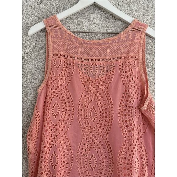 Johnny‎ Was Hoxie Eyelet Sleeveless Tank Top Women’s Large - Picture 8 of 11